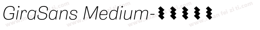 GiraSans Medium字体转换
